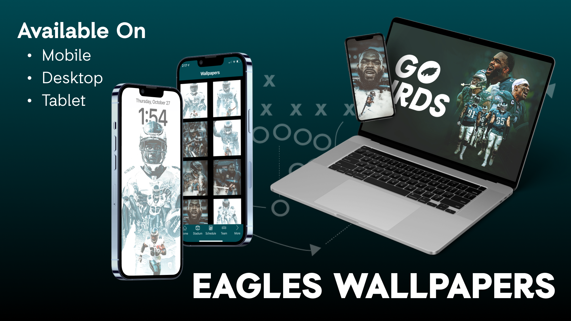 2023 Eagles' schedule: Downloadable wallpaper