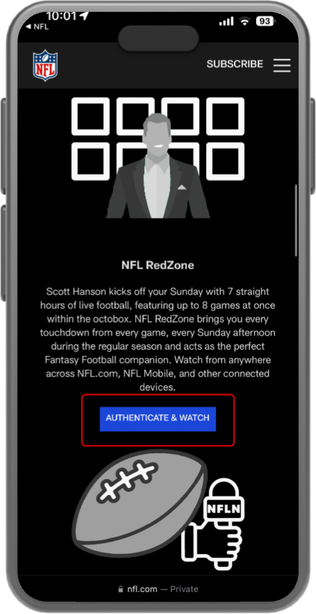 Season ticket holders: NFL RedZone and Game Pass subscription is