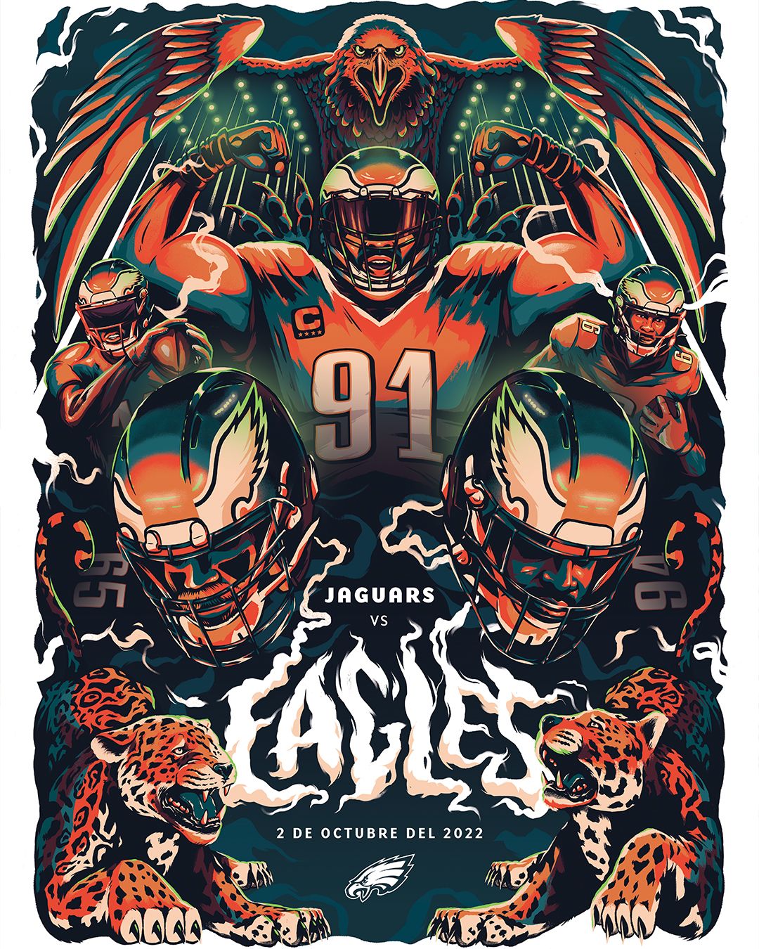 Philadelphia Eagles 2022 NFC Champs Poster #8