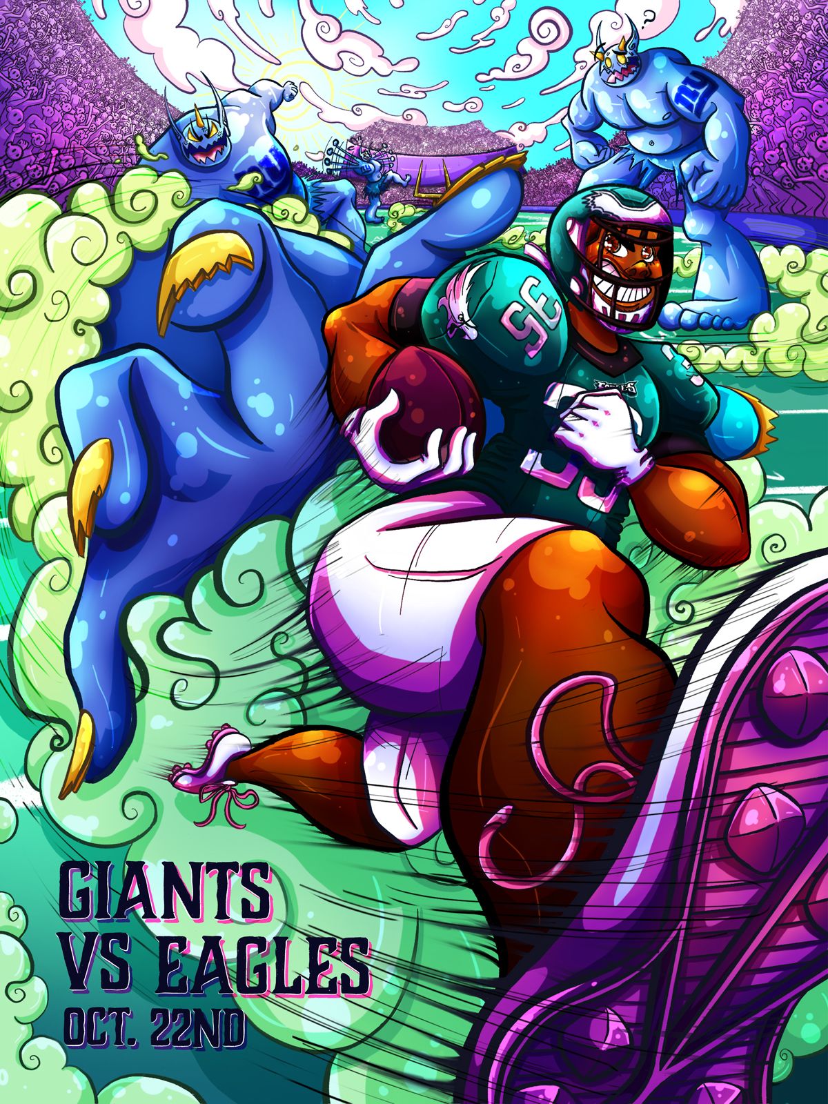 Philadelphia Eagles Playoff Poster - Hireillo