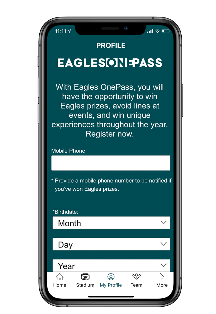 Philadelphia Eagles Mobile OnePass