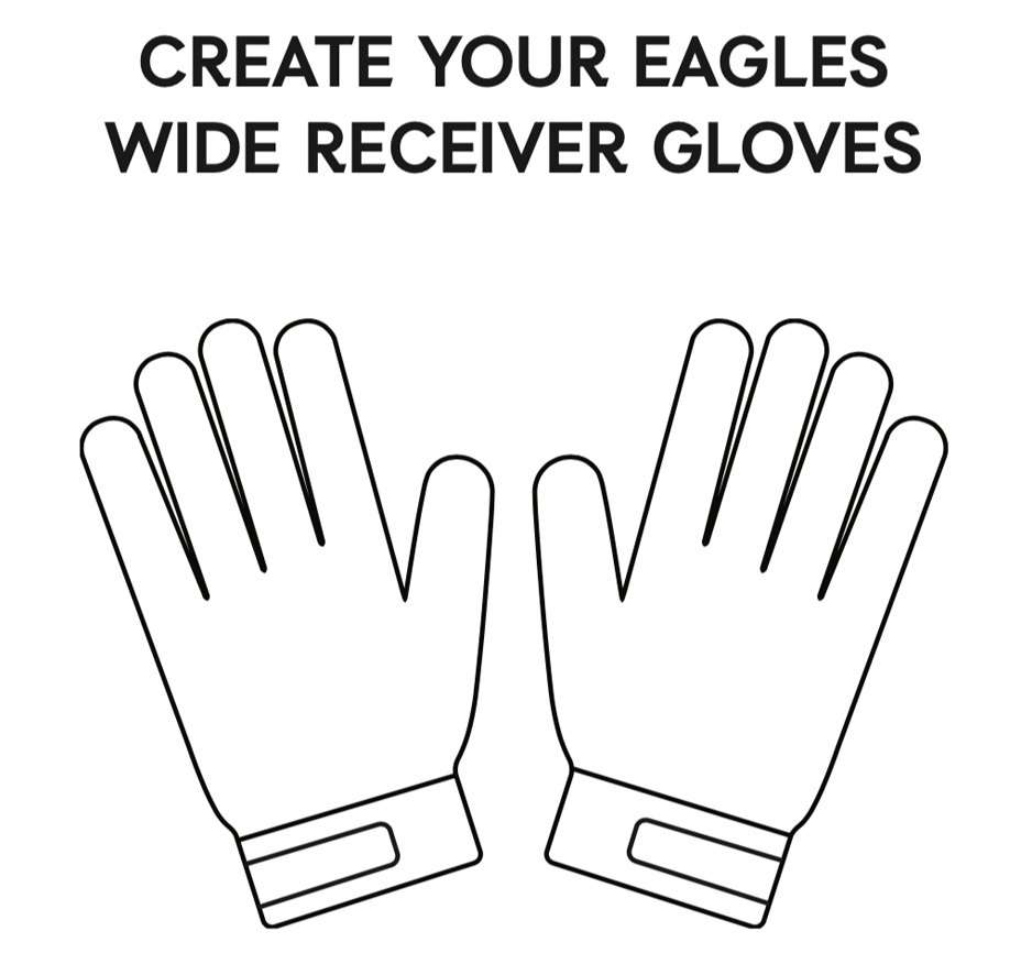 eagles wide receiver gloves