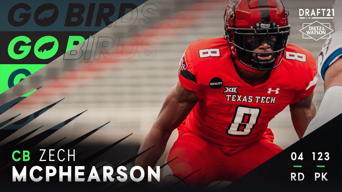 Round 4 - Pick 18: Zech McPhearson, CB, Texas Tech (Philadelphia