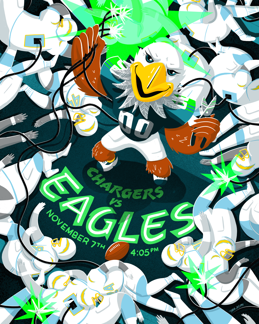 Philadelphia Eagles Pepsi Gameday Poster Playlist Series