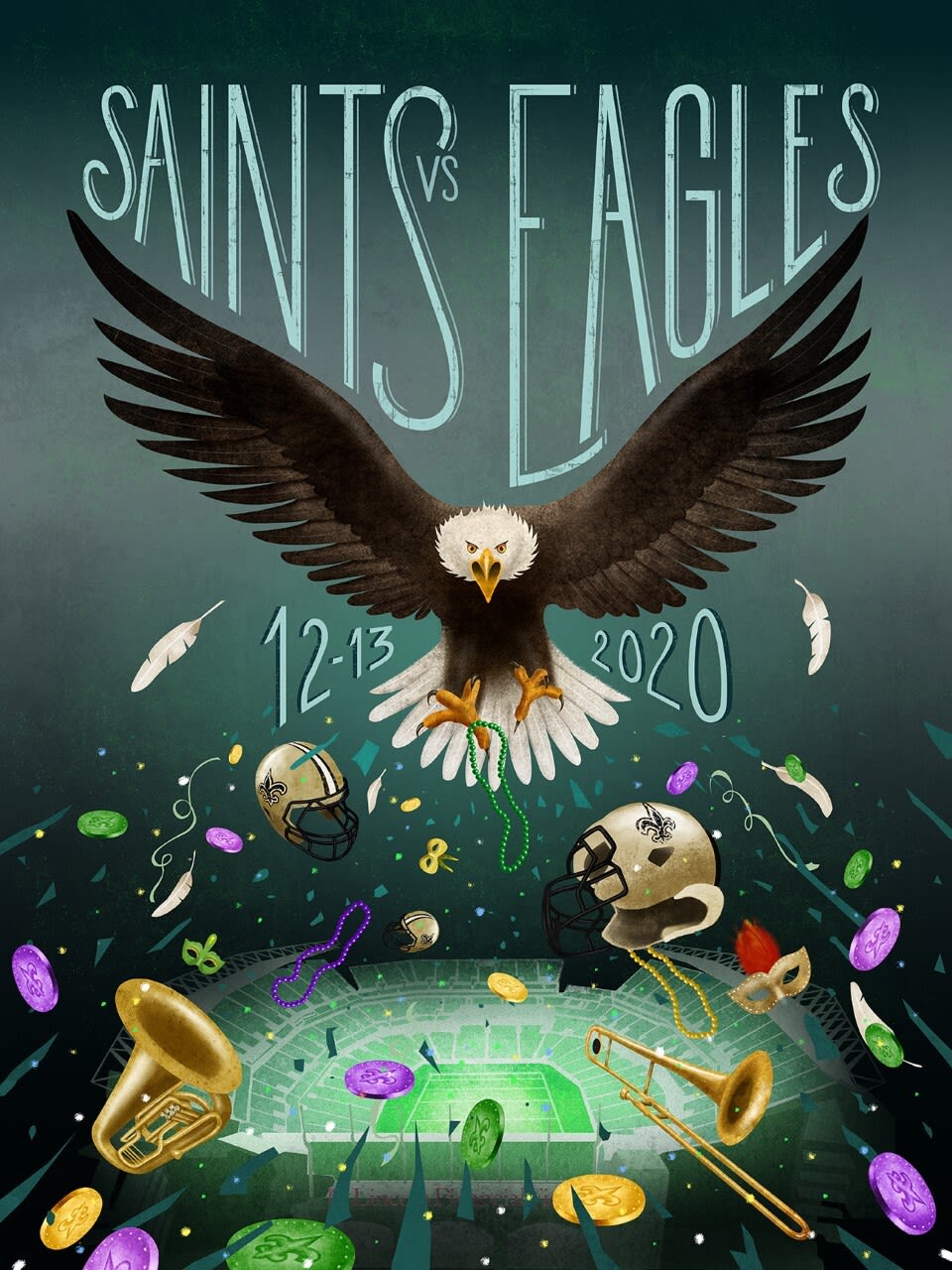 Philadelphia Eagles Gameday Poster Series 2021