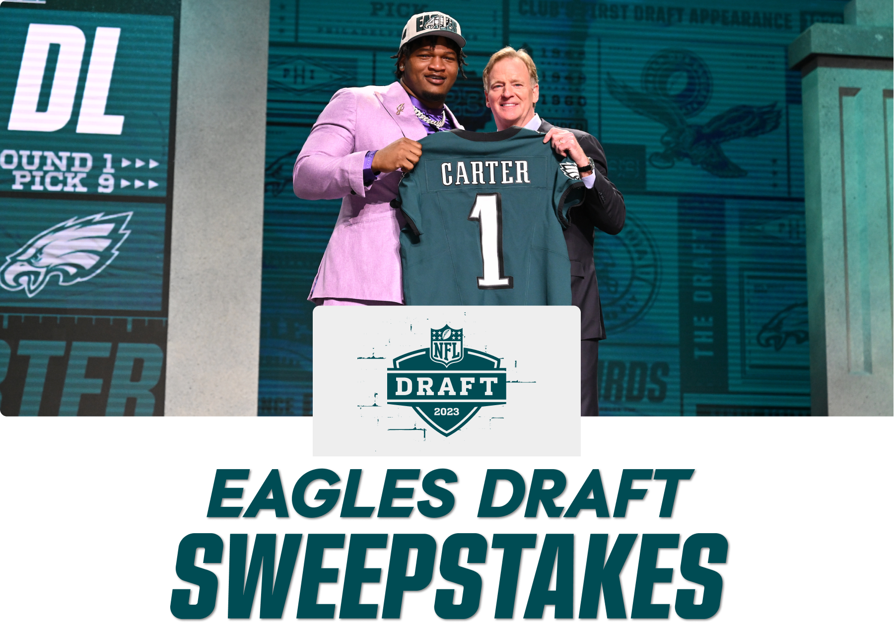 Philadelphia Eagles 2023 Eagles Jersey & Ticket Sweepstakes