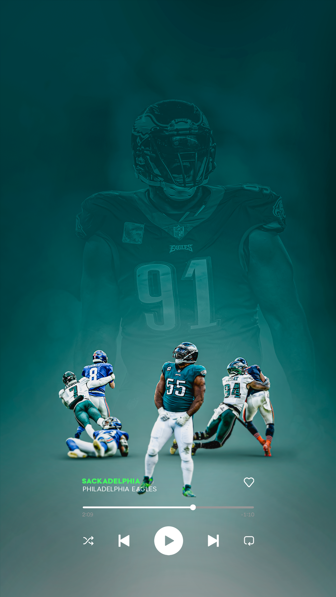 Download Show your Philadelphia Eagles pride with this smartphone wallpaper  Wallpaper