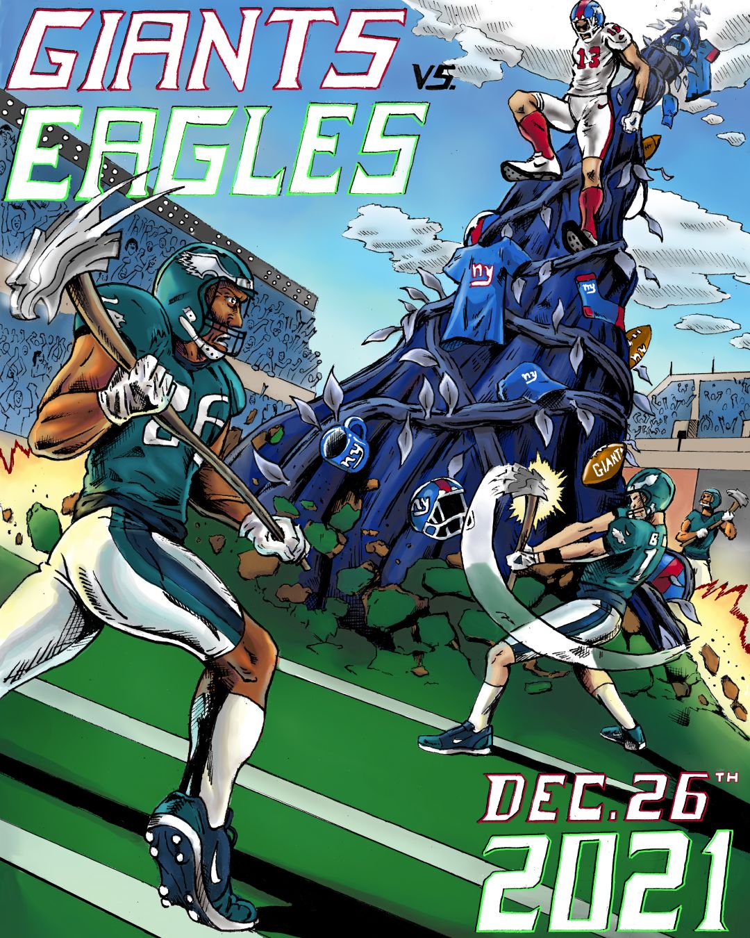 Philadelphia Eagles DamgoodGame Lid Graphic | Poster