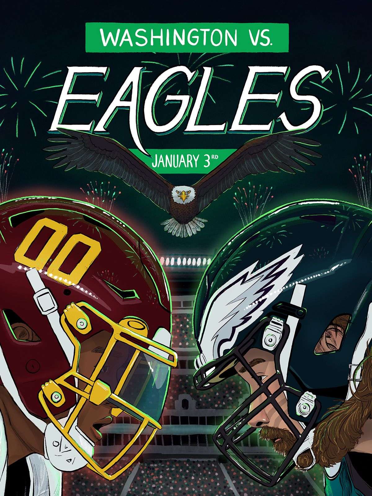 Philadelphia Eagles Gameday Poster Series 2020