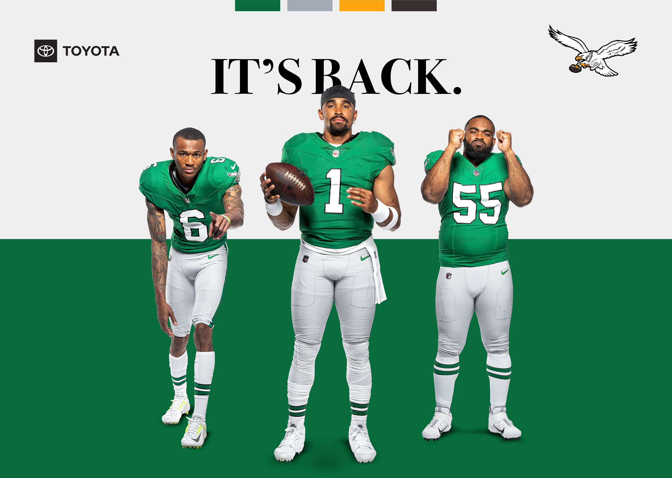 Eagles kelly green jerseys: Birds to wear throwbacks in Week 7