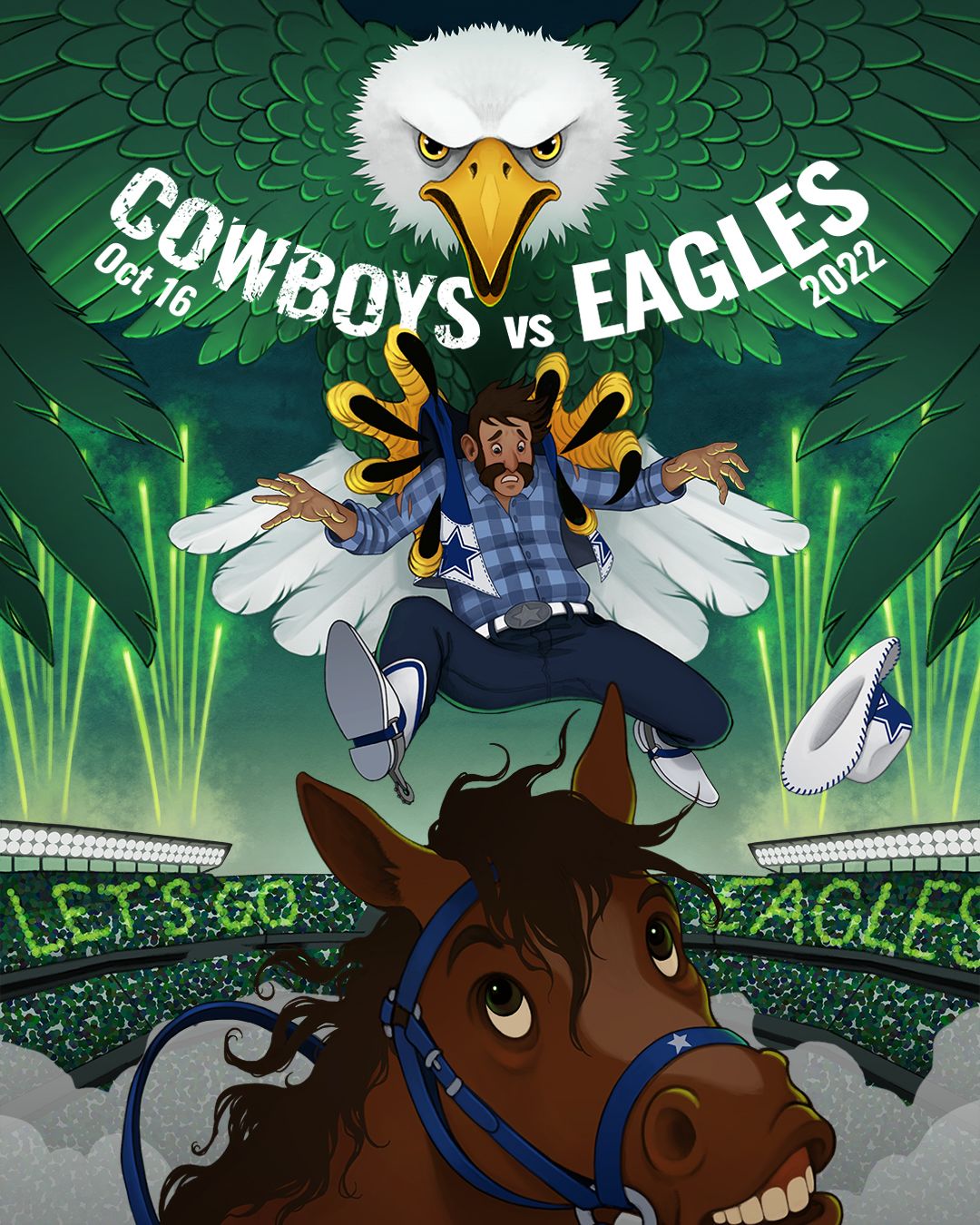 Philadelphia Eagles Pepsi Gameday Poster Playlist Series