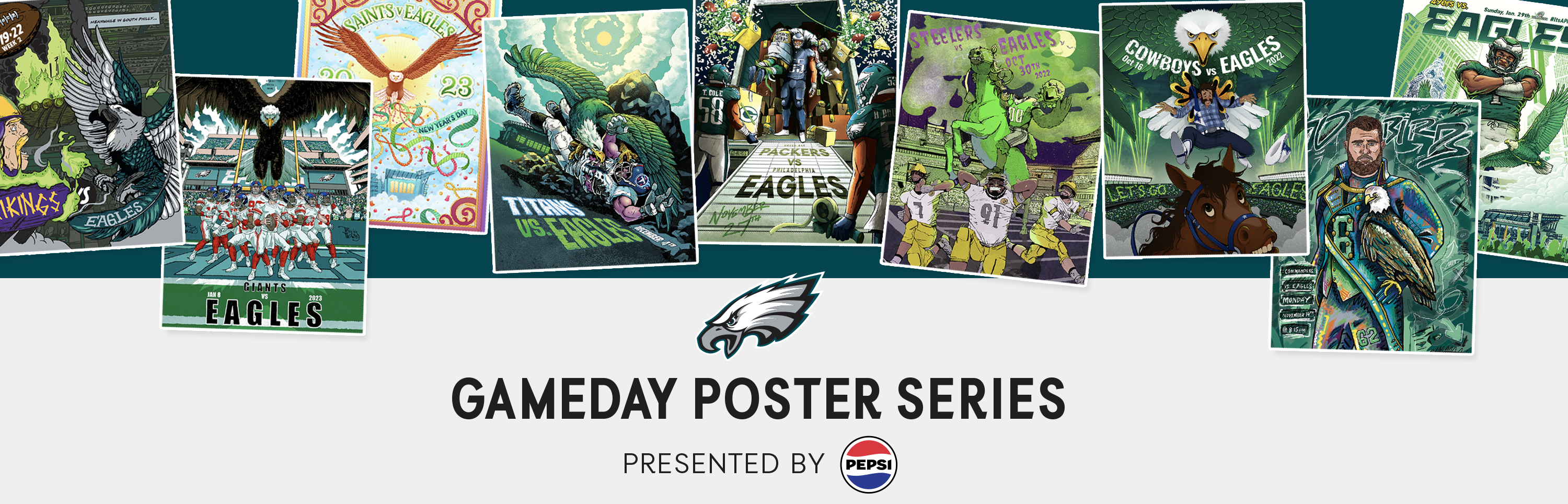 Philadelphia Eagles Pepsi Gameday Poster Playlist Series