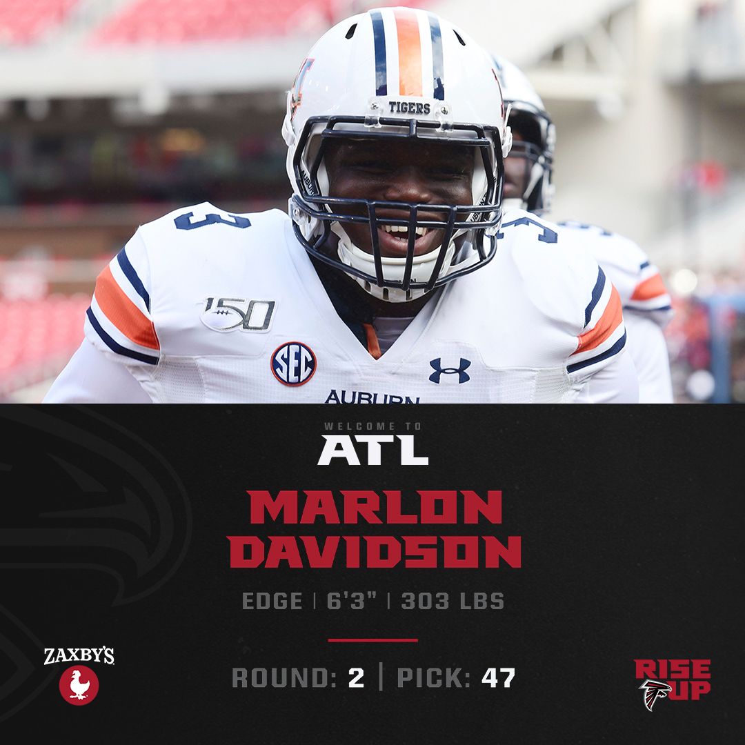 What Auburn DL Marlon Davidson will bring to the Atlanta Falcons - The  Athletic