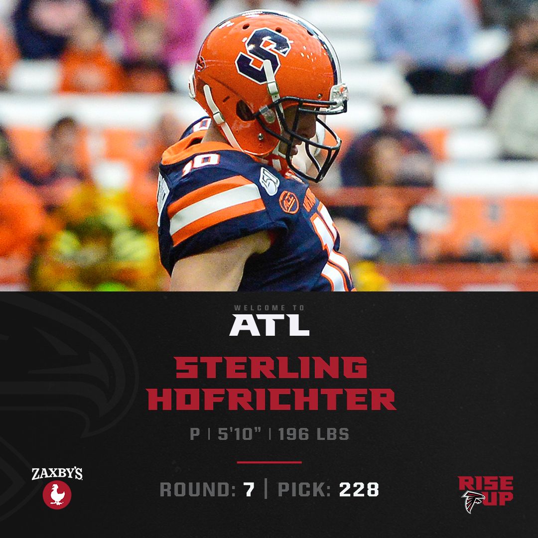 Punter Sterling Hofrichter selected by Atlanta Falcons in 7th round