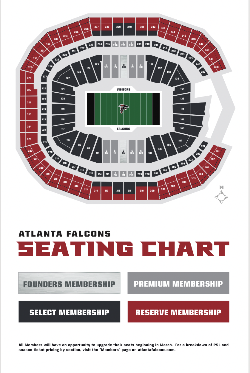 atlanta falcons season tickets price
