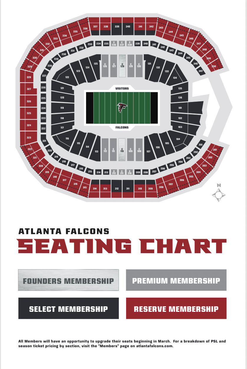 Official Atlanta Falcons PSL Marketplace Buy Sell Season Ticket Seat  Licenses