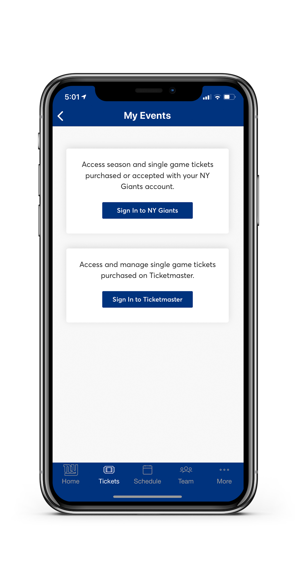 New York Giants Mobile Tickets