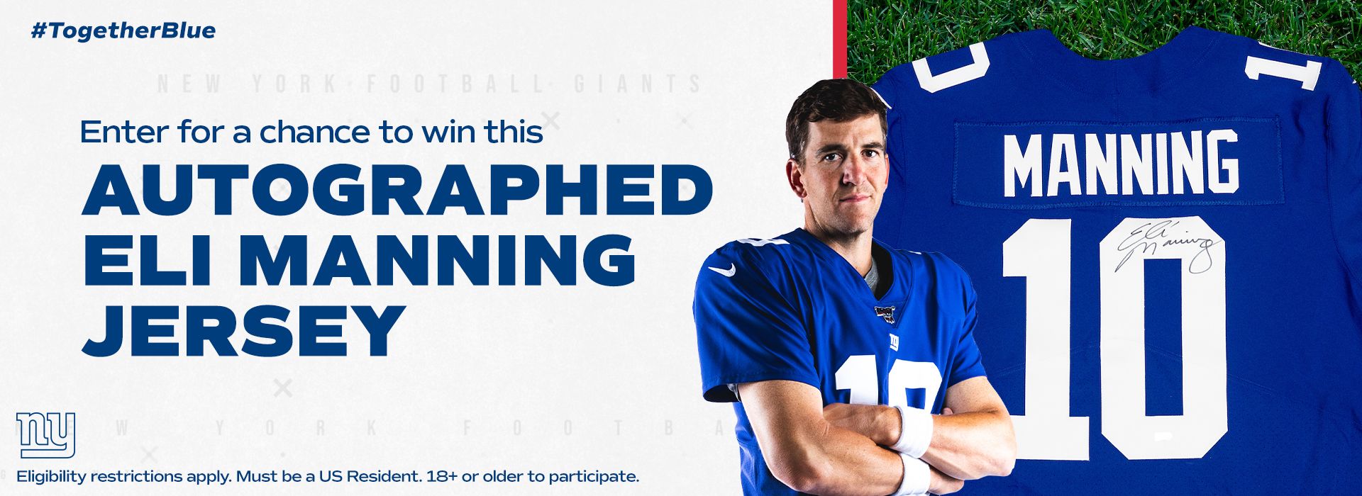 Giants On This Day Sweepstakes  Enter for a chance to win an autographed Eli  Manning jersey