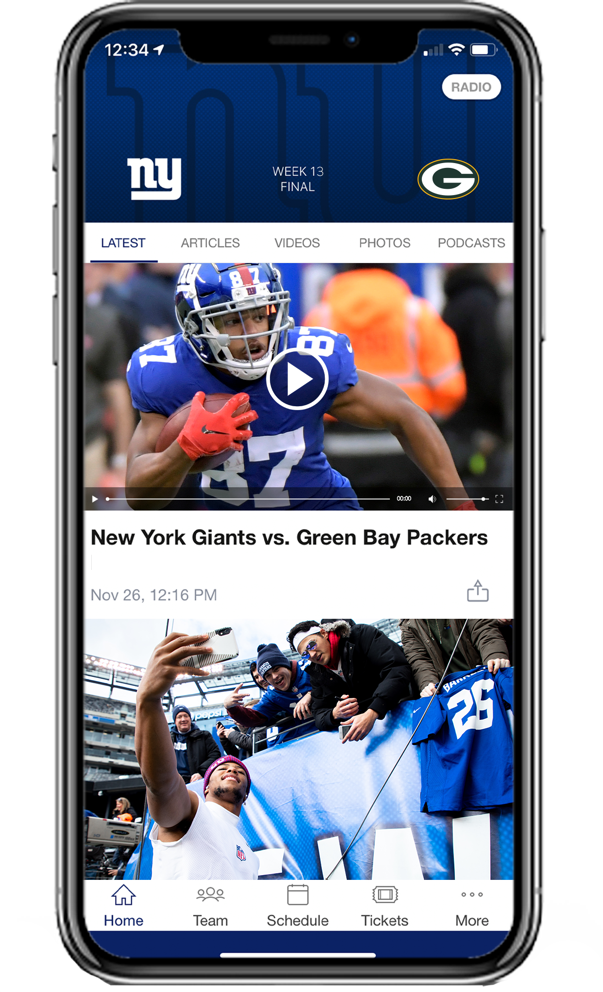 New York Giants Official App New York Giants