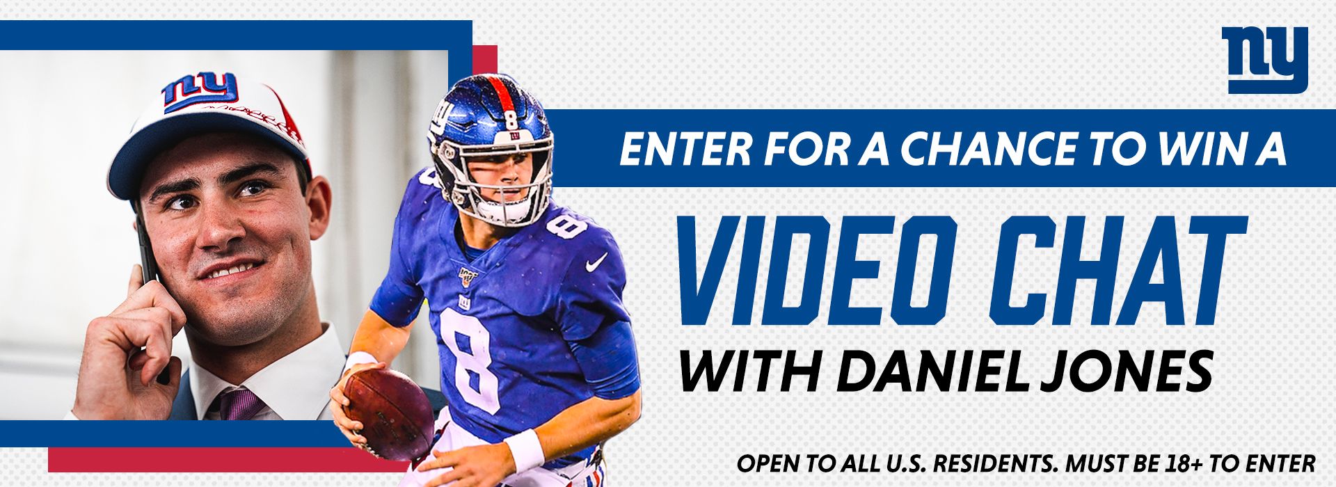 Enter for a chance to win a video chat with Daniel Jones