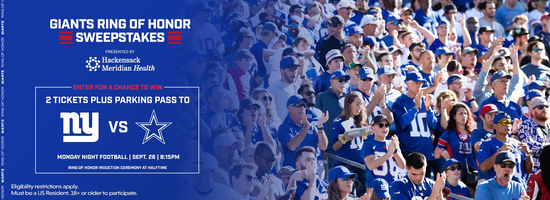 New York Giants on X: Home opener sweepstakes 