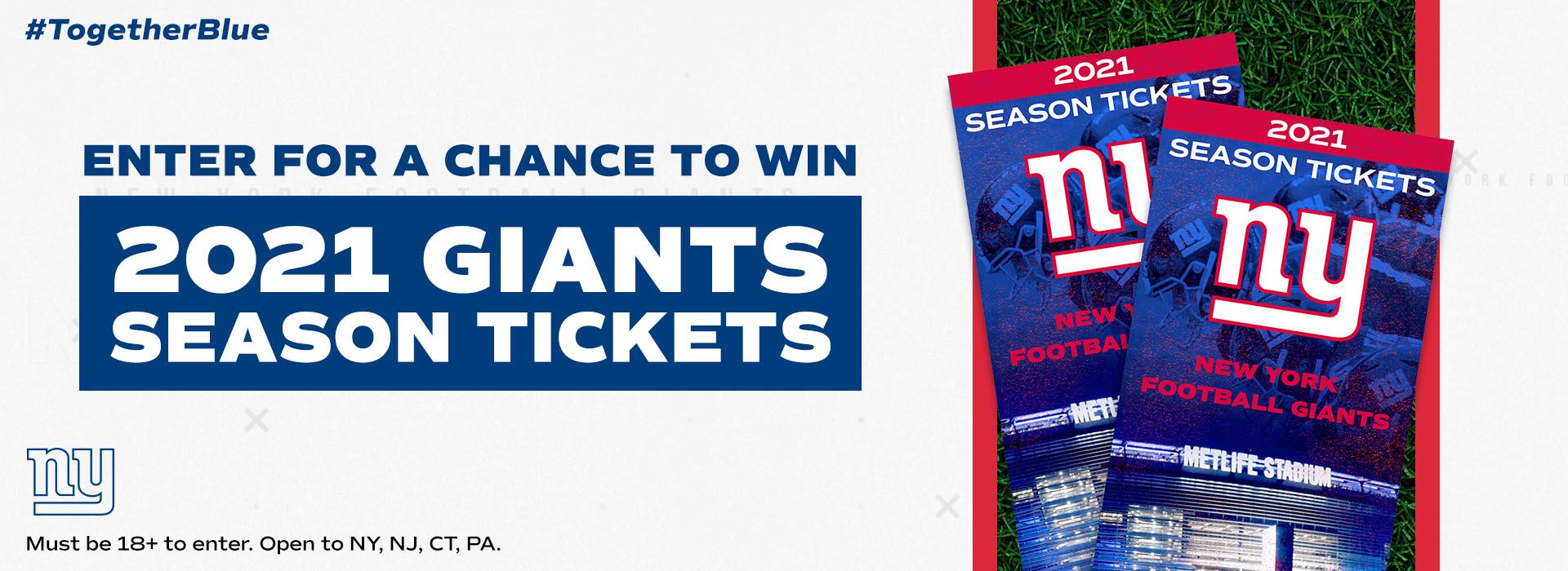 2021 Season Tickets Sweepstakes  Enter for a chance to win Two