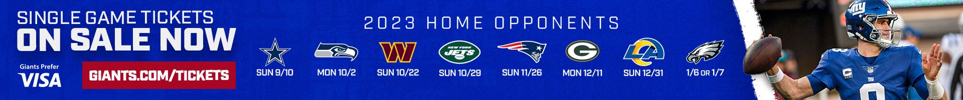 Single Game Tickets Page