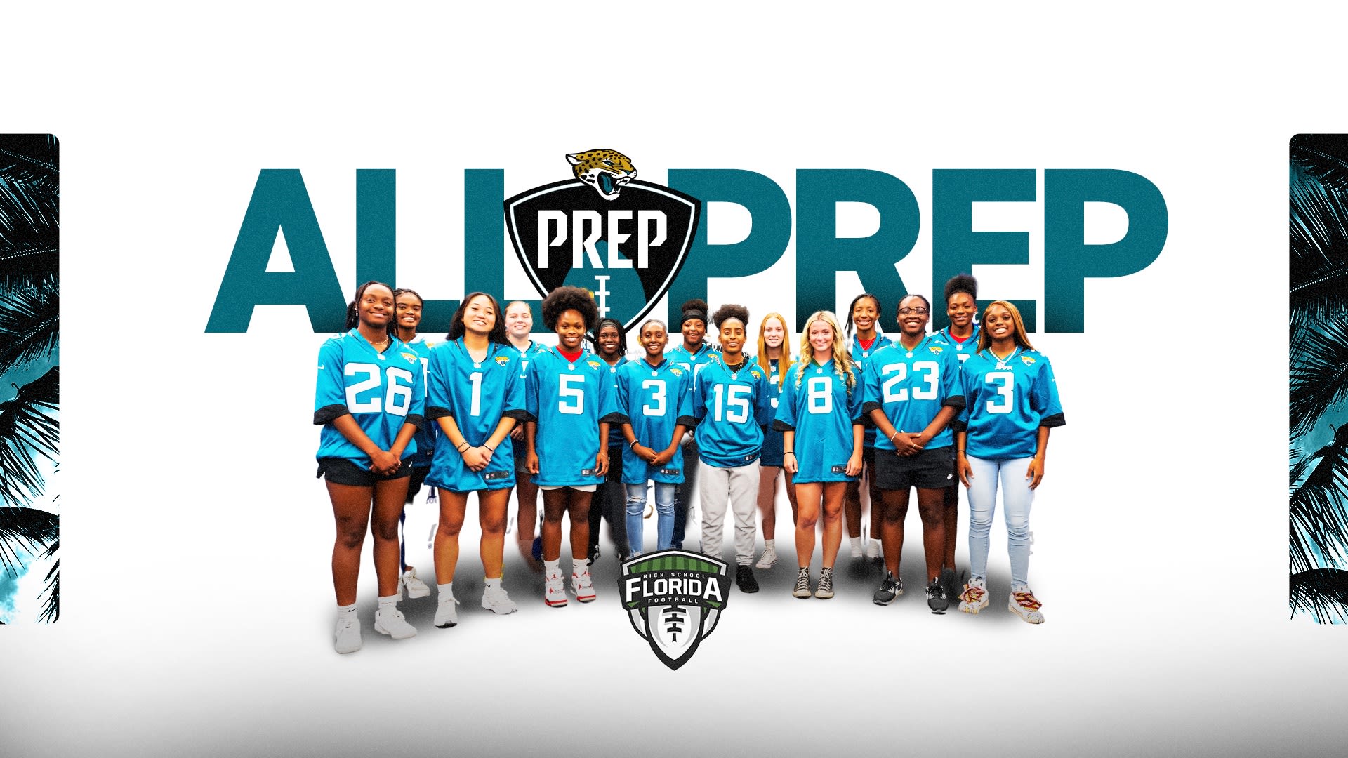 Jaguars PREP teams up with Florida HS Football for the first-ever Jaguars  PREP Girls Flag Football ALL-PREP Team –