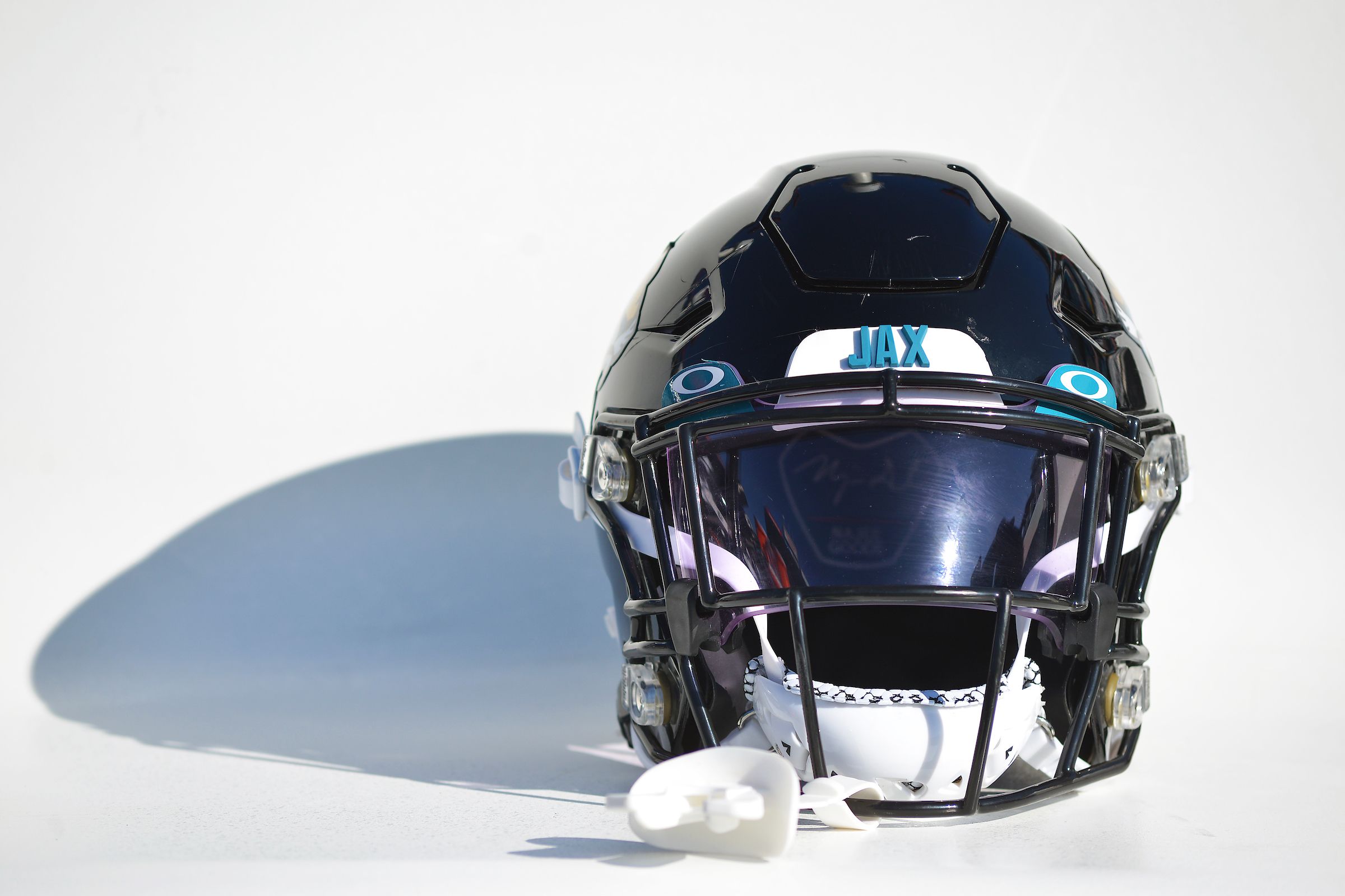 A general view of a Jacksonville Jaguars helmet during an NFL game News  Photo - Getty Images