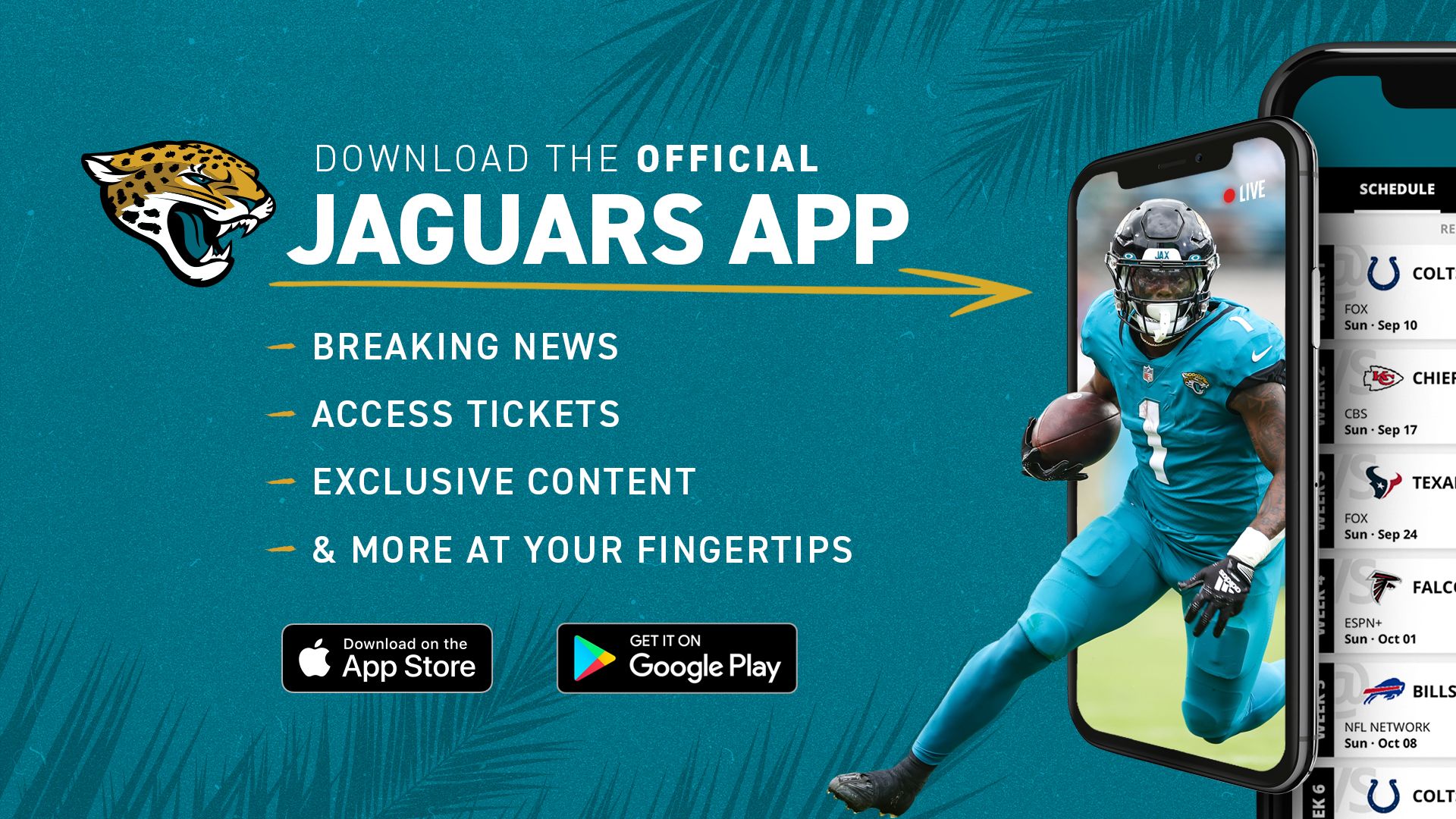 DOWNLOAD THE JAGUAR'S APP TODAY! 📲