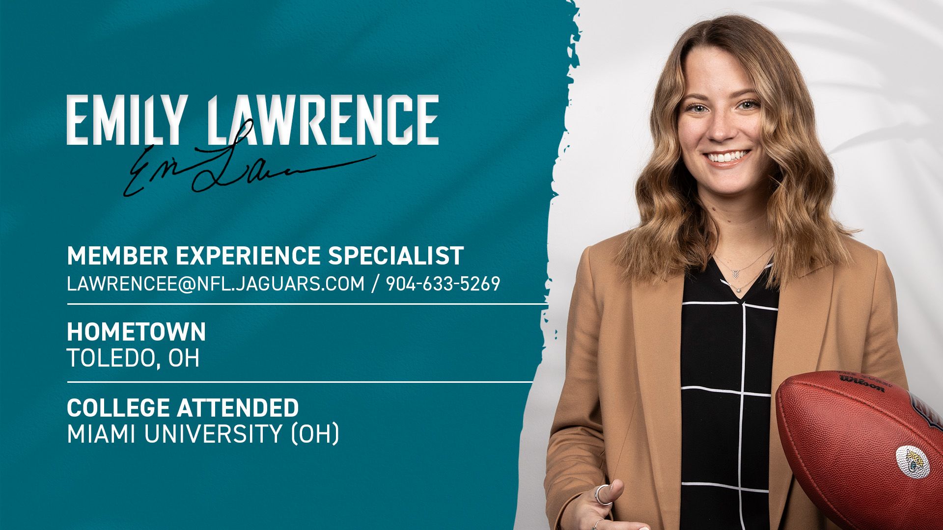 Emily Lawrence - Member Experience Specialist - Jacksonville Jaguars