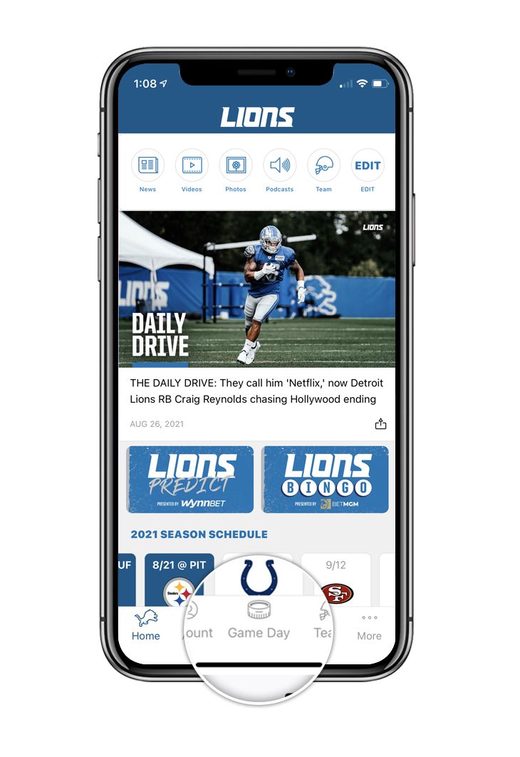 Detroit Lions Mobile Ordering  Detroit Lions 