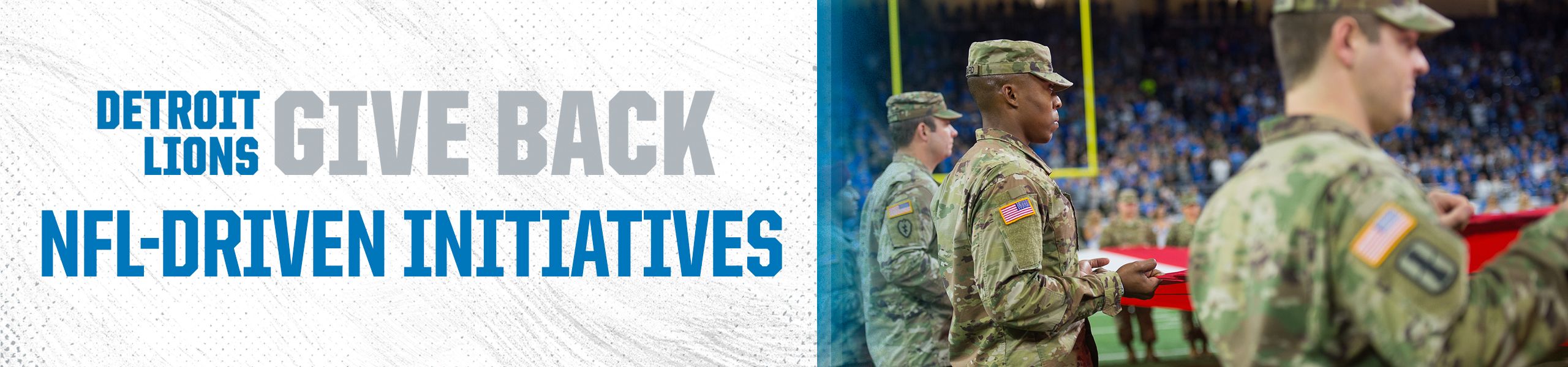 Detroit Lions NFL Driven Initiatives Header