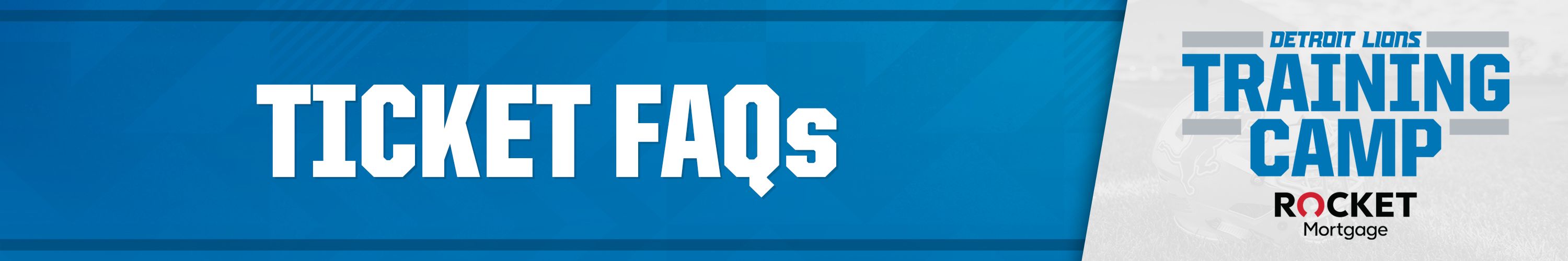 Detroit Lions Training Camp Tickets FAQs 2023