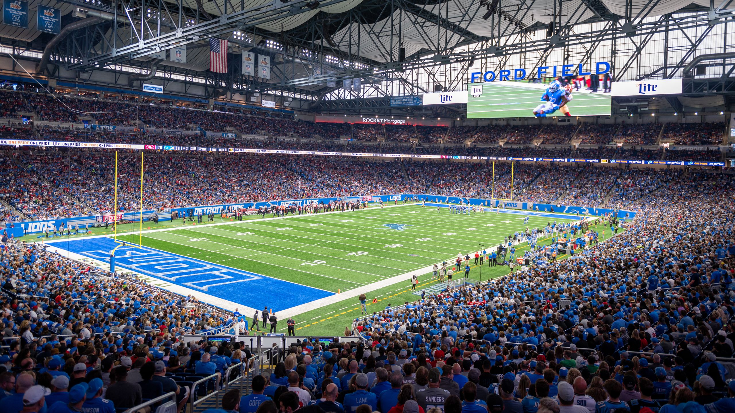 Ford Field, Detroit Lions football stadium - Stadiums of Pro Football