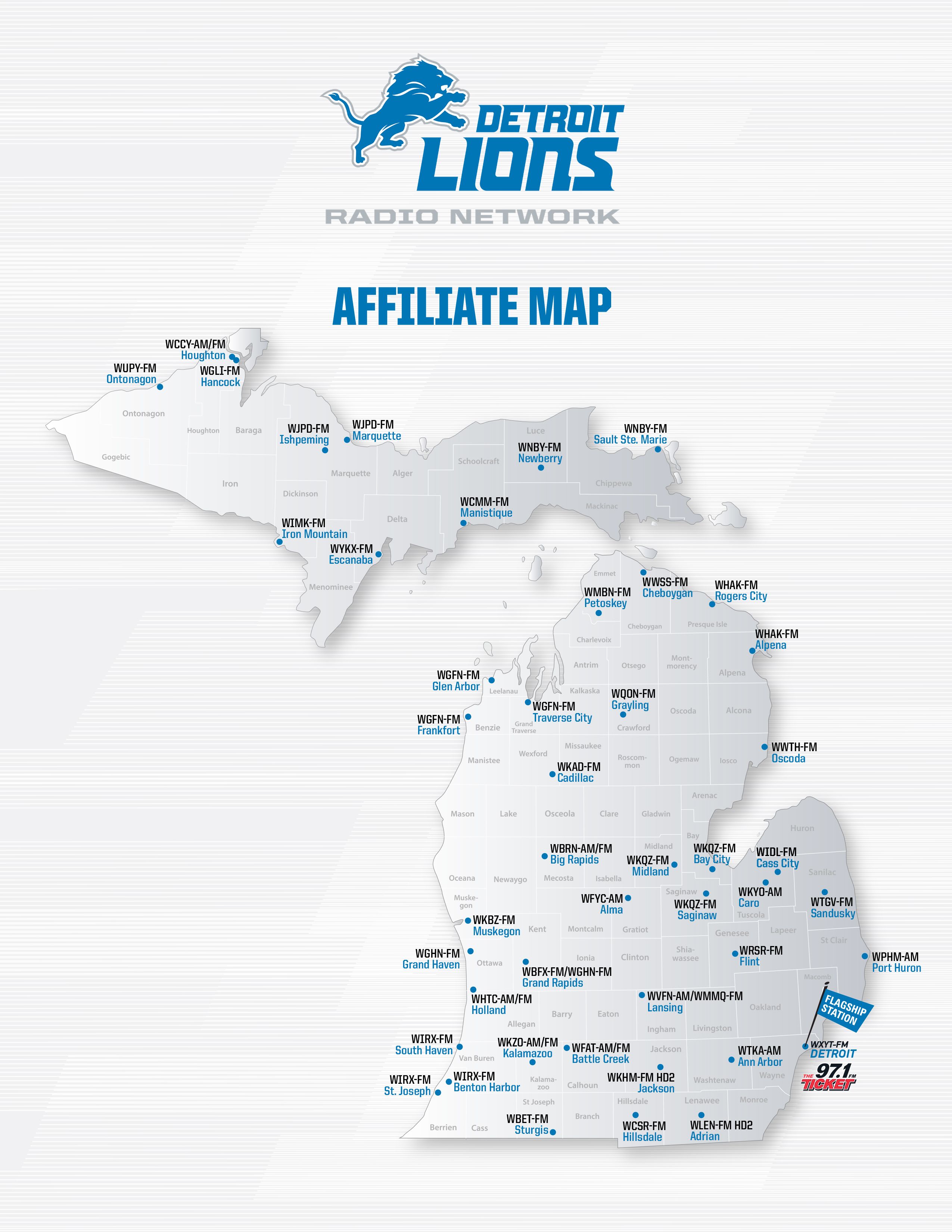 Detroit Lions Schedule - Radio Affiliates