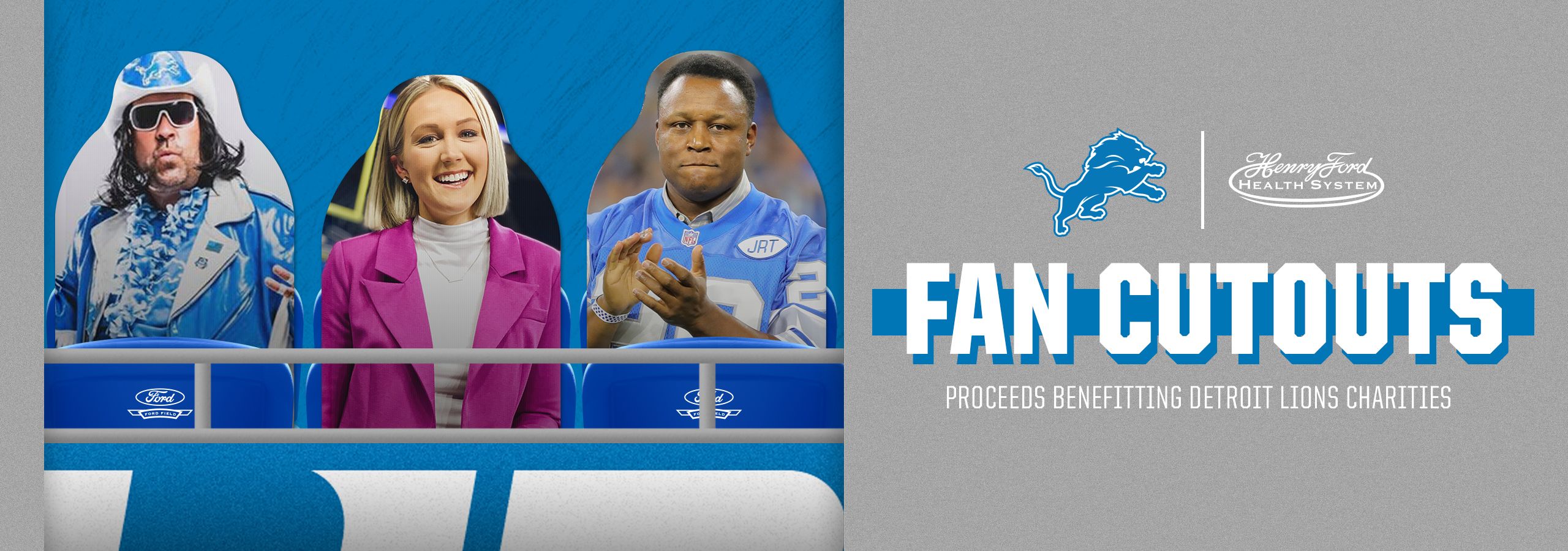 Detroit Lions fans can purchase custom cutouts of themselves for