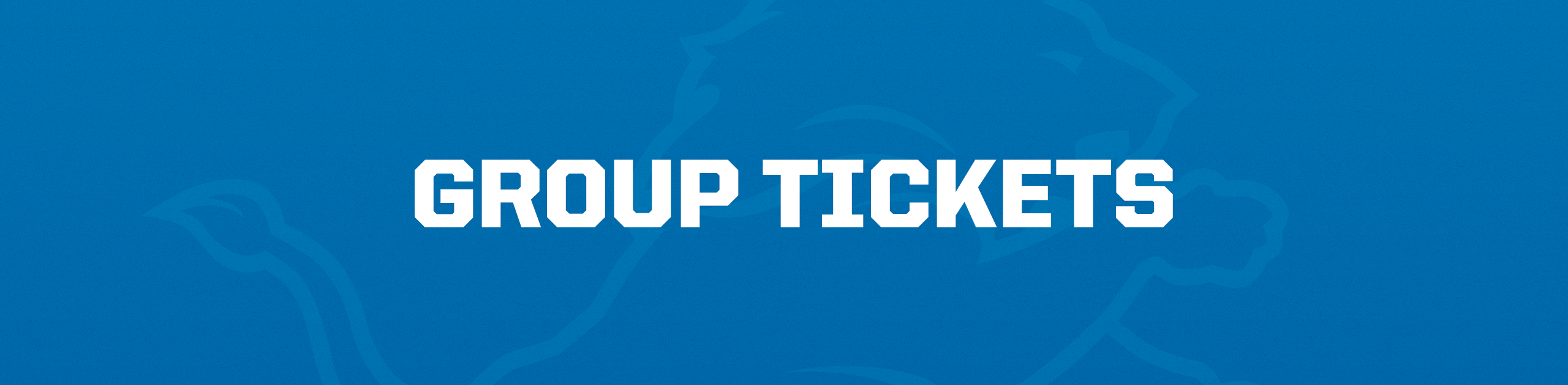 Group Tickets Banner