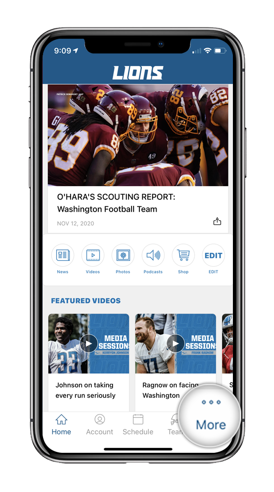 Detroit Lions Mobile App  Detroit Lions 