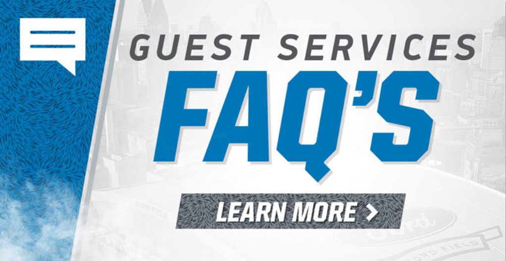 Click here to learn more about guest services FAQs