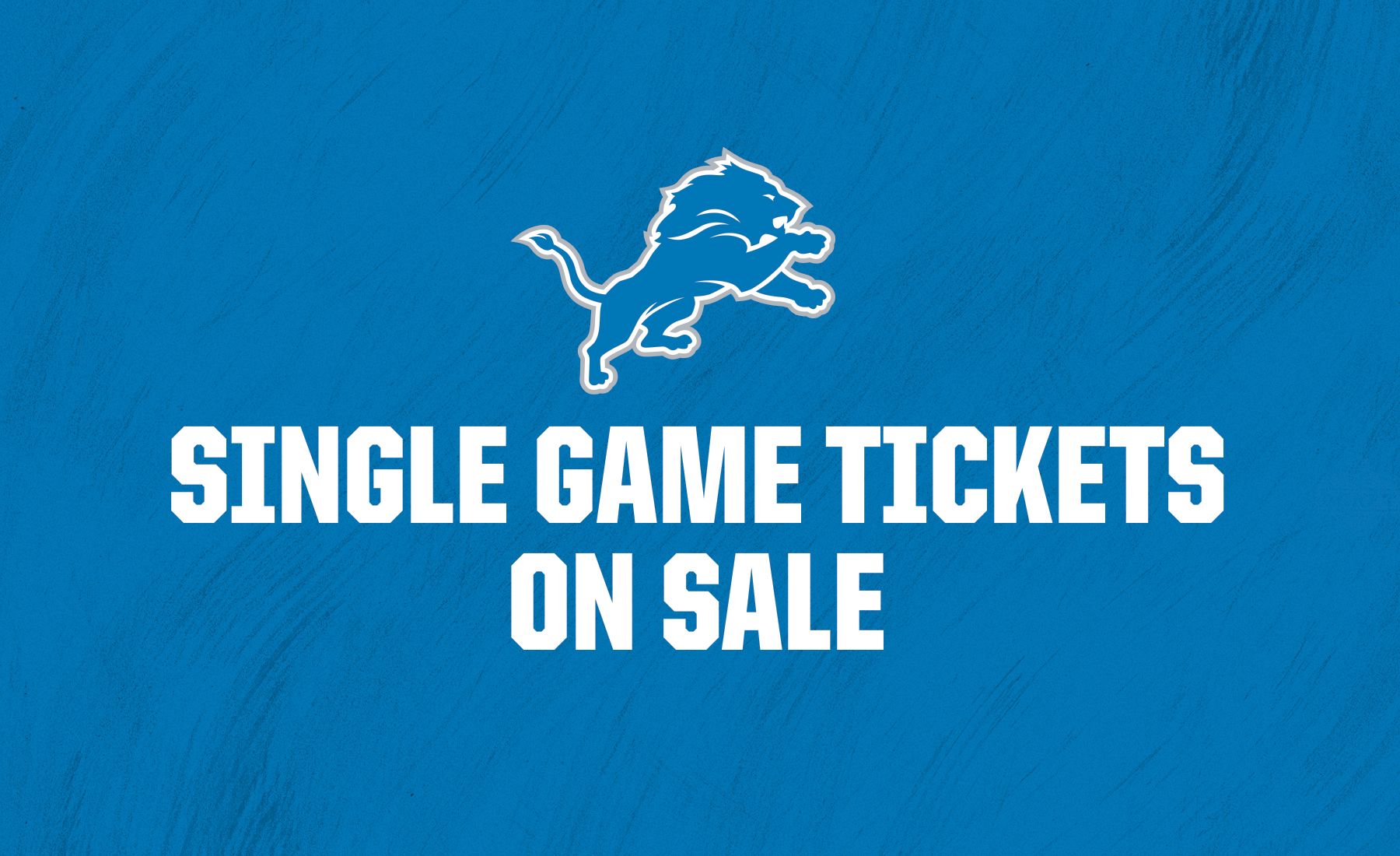 Detroit Lions Single Game Tickets