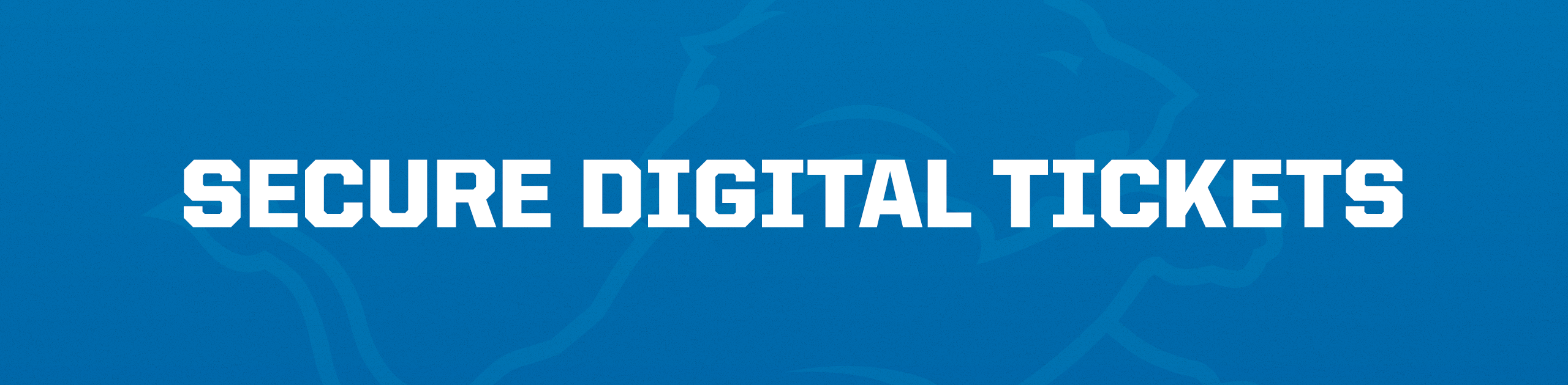 Lions Secure Digital Tickets Header