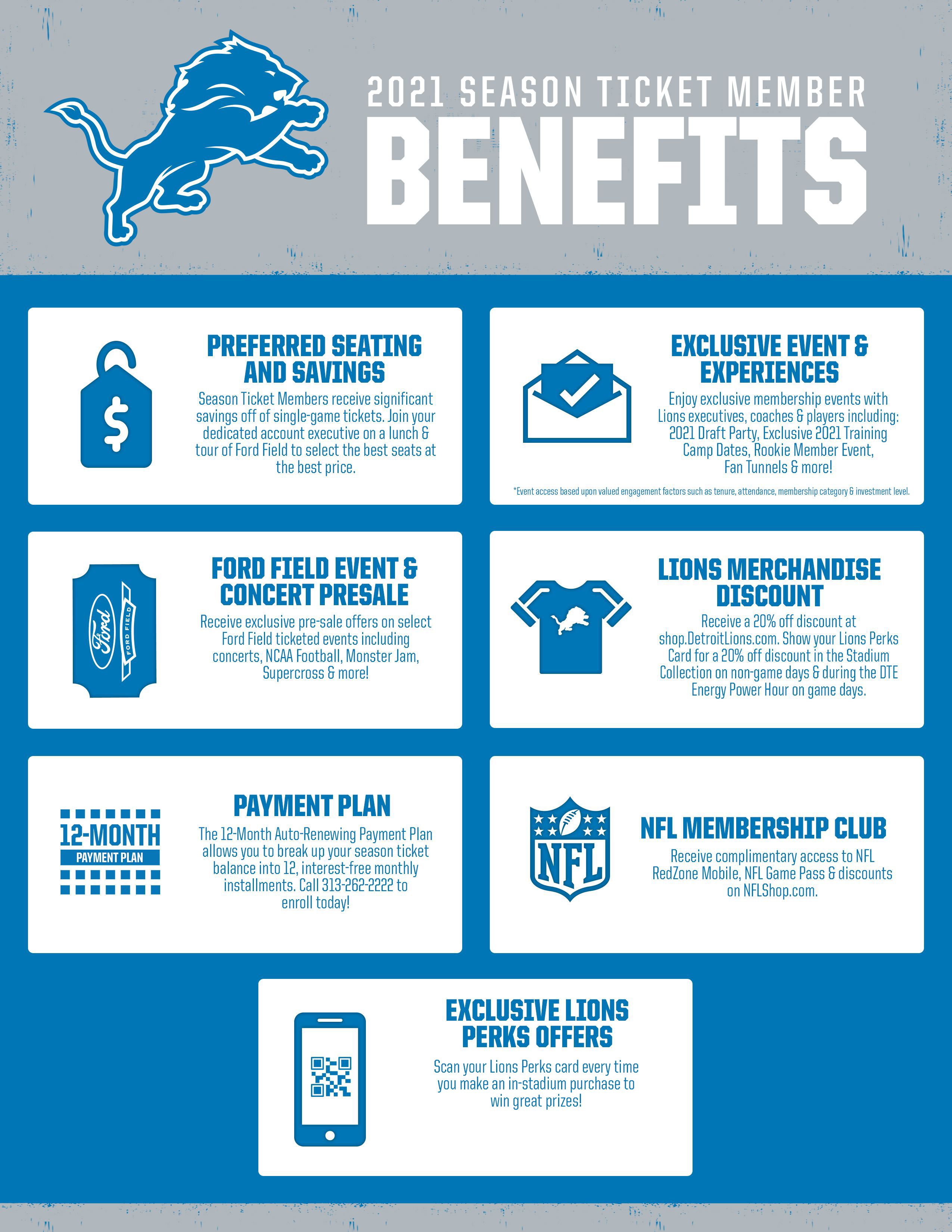 2021 Season Ticket Member Benefits 