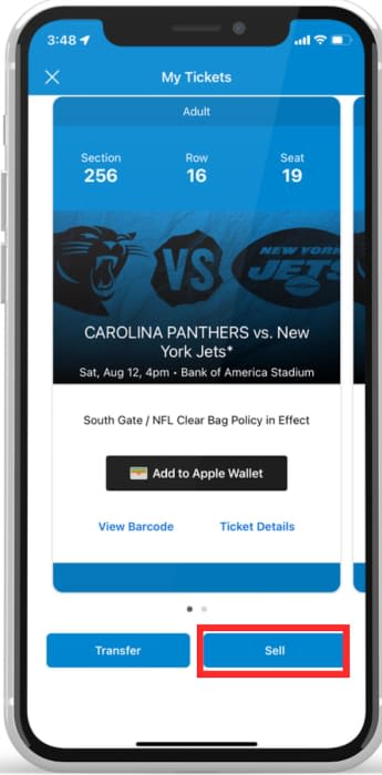 Carolina Panthers Tickets Home Page