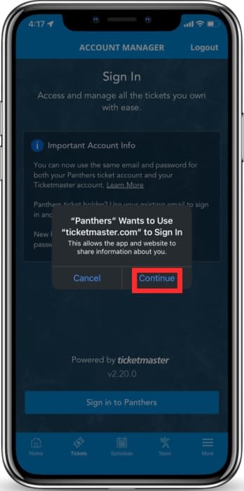 Carolina Panthers Sign TicketManager as Official Corporate Ticket