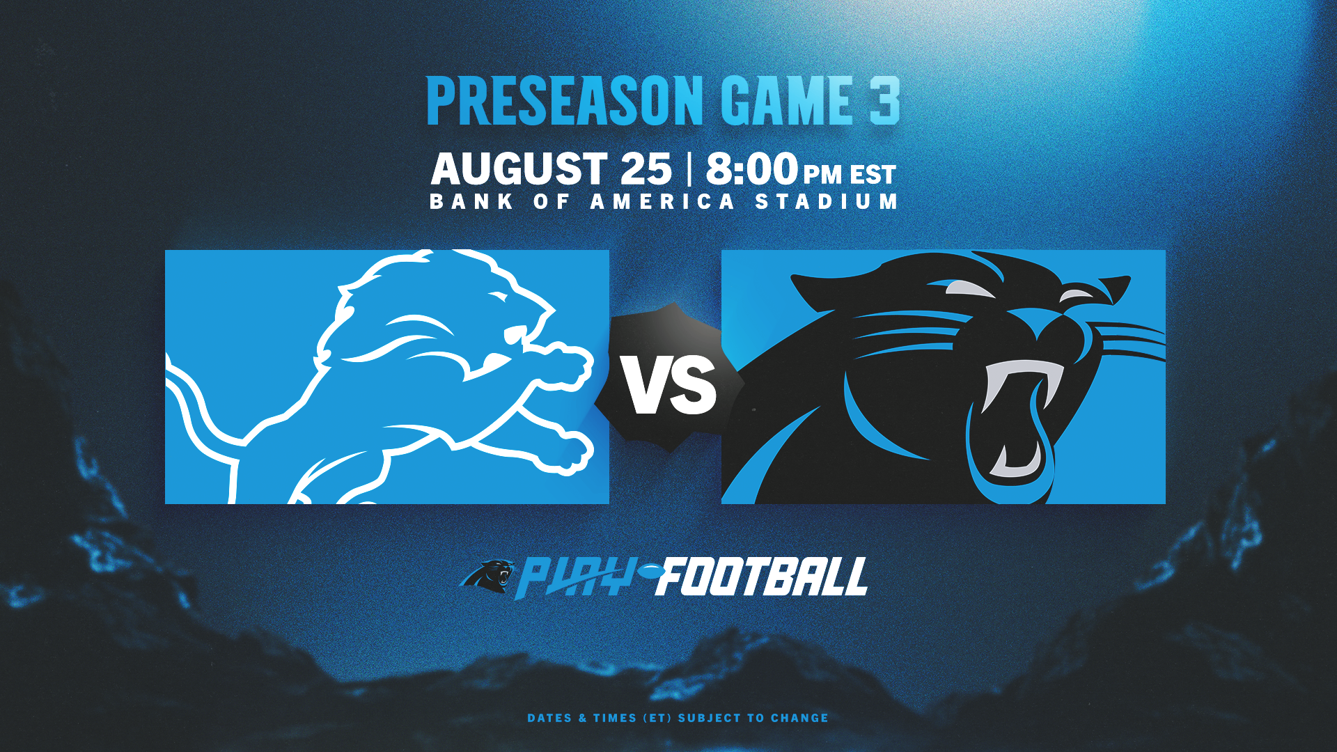 Panthers final preseason game vs. Lions: TV, radio, tickets