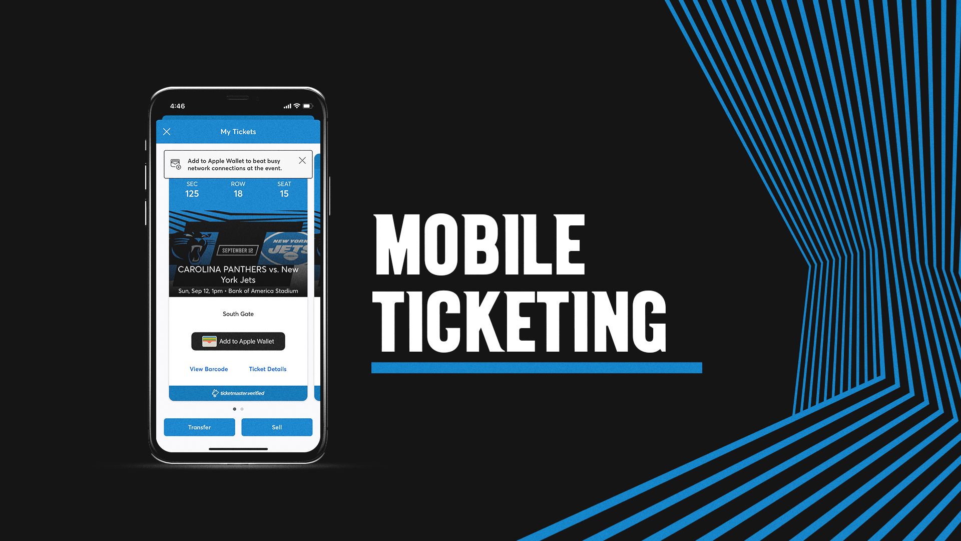 New York Jets  Mobile Ticketing