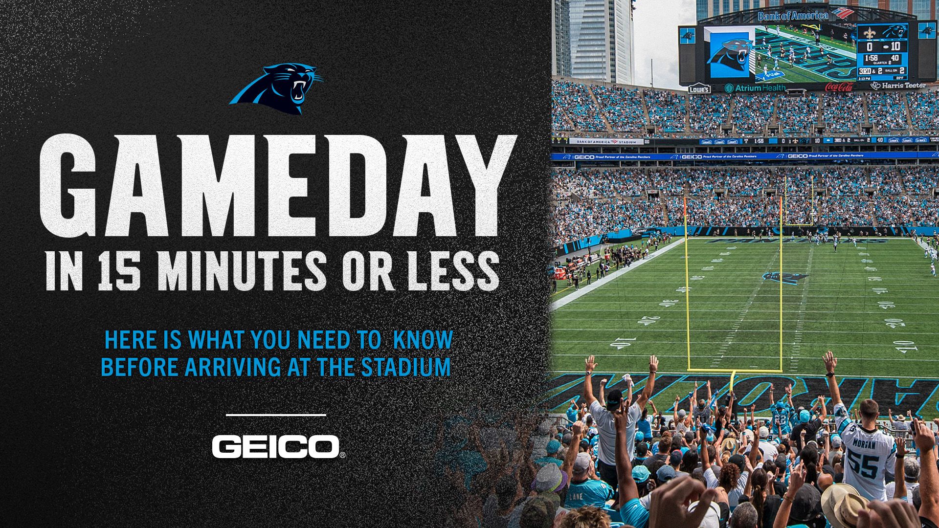 Game Day Experience Submissions  Carolina Panthers 