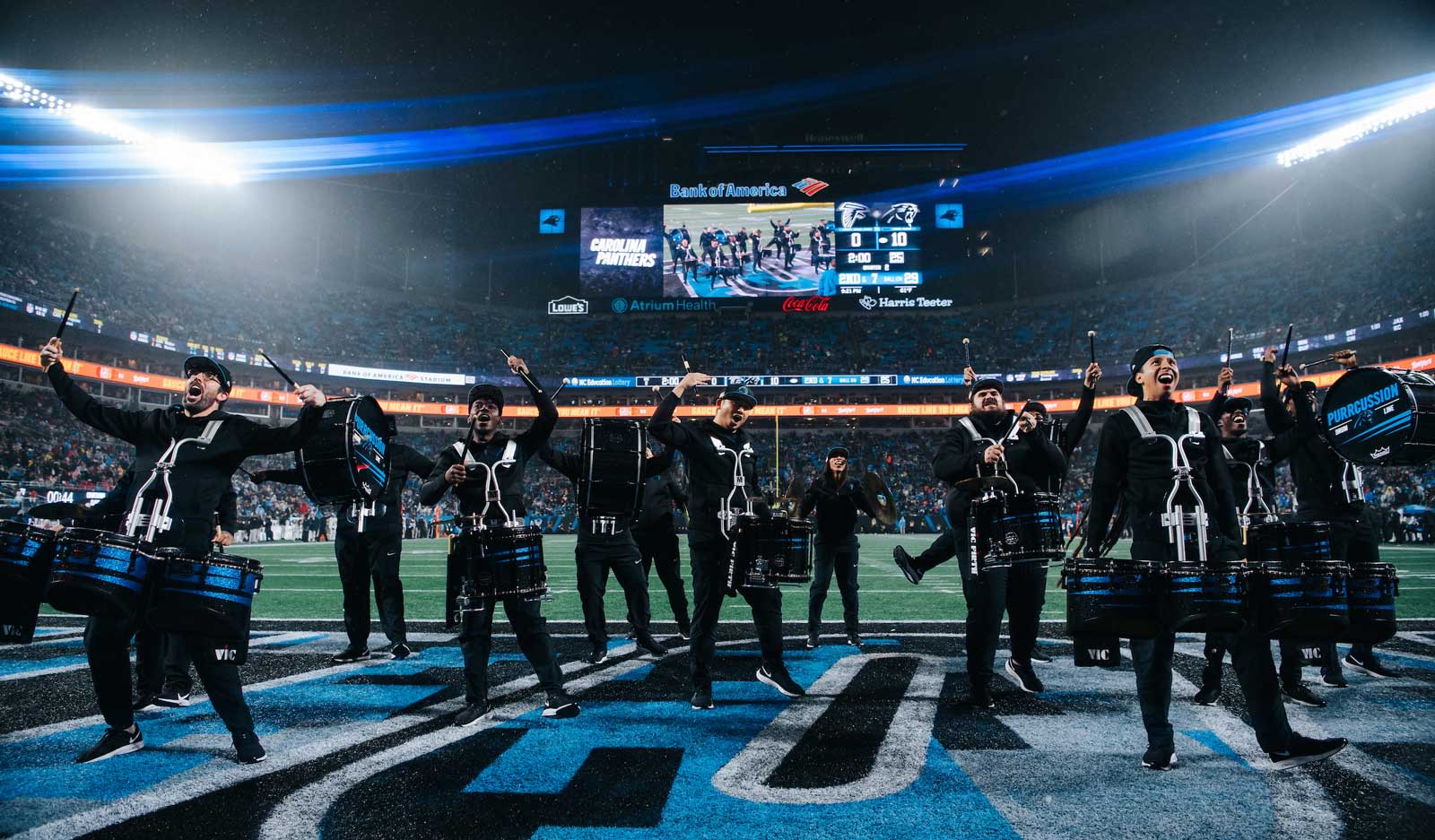 PurrCussion Drumline Home  Carolina Panthers 