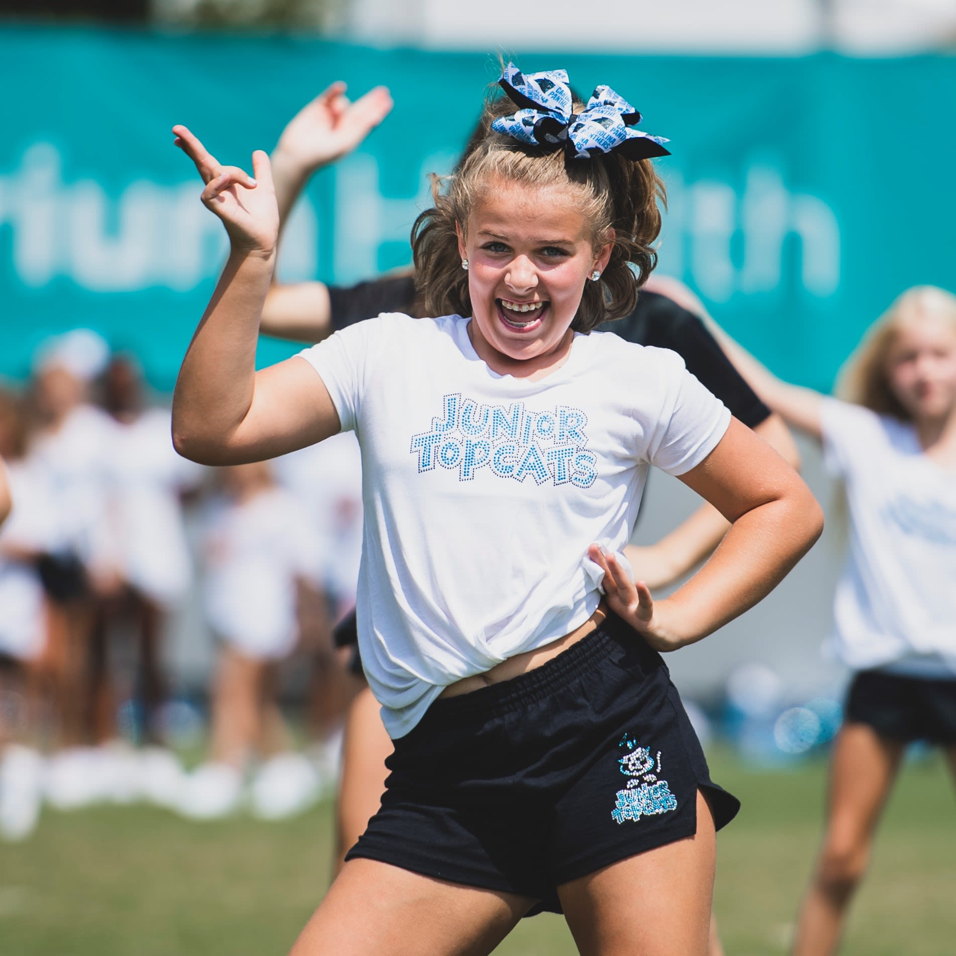 carolina panthers youth cheerleading outfit